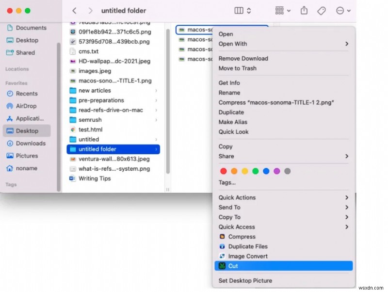 Macでファイルを切り取って貼り付ける方法|右クリックで「切り取り」が使えないときの対処法