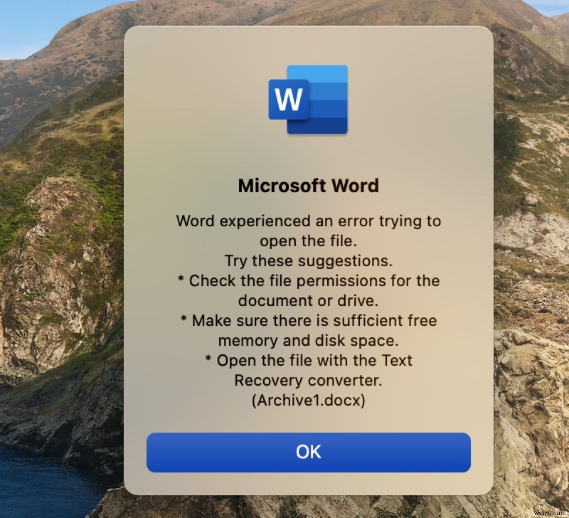 テキスト回復コンバーターを使ってMac・Windowsで破損したWord文書を復元する方法