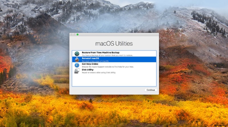 Macで「選択されたディスク上のmacOSを再インストールする必要があります」と表示されたときの対処法