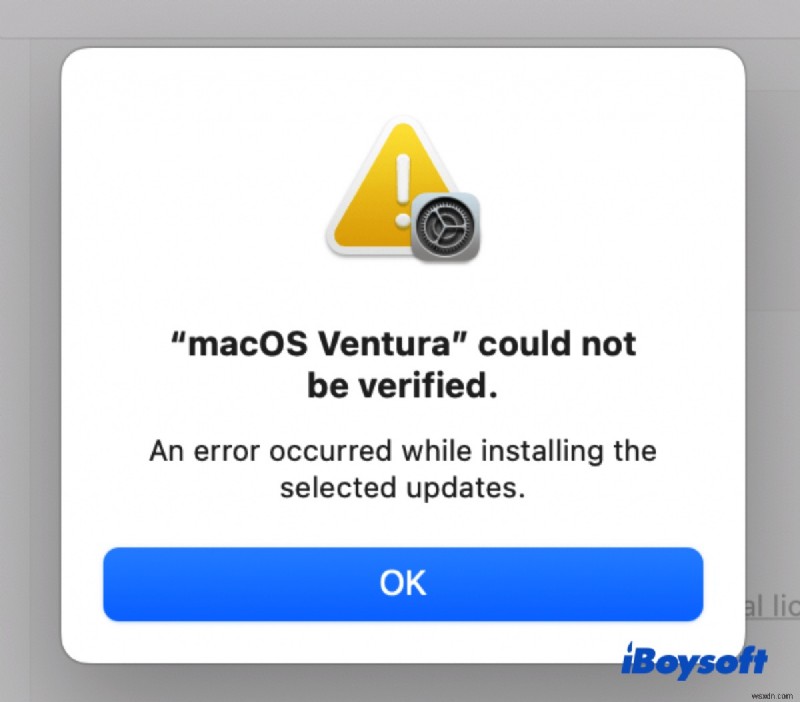 macOS Venturaの検証エラーを解決!「検証できませんでした」「macOSを検証できません」への対処法