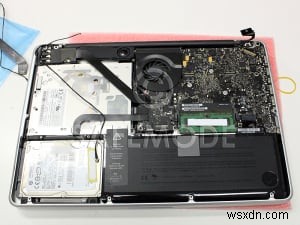 プロフェッショナル修理:水没した2011年式MacBook Pro 13 A1278のロジックボード・ヒートシンク・スクリーン交換