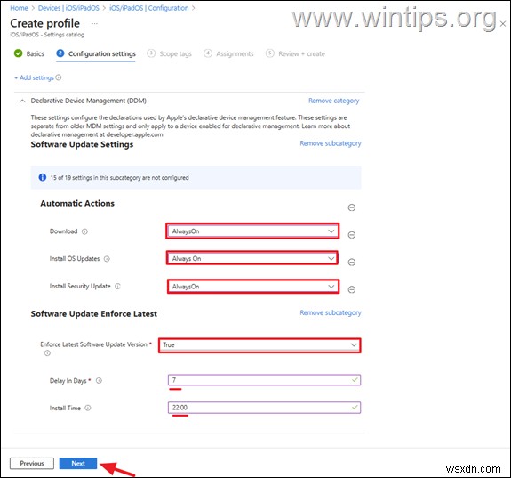 Microsoft IntuneでiOSデバイス向けDDM更新ポリシーを設定する完全ステップガイド