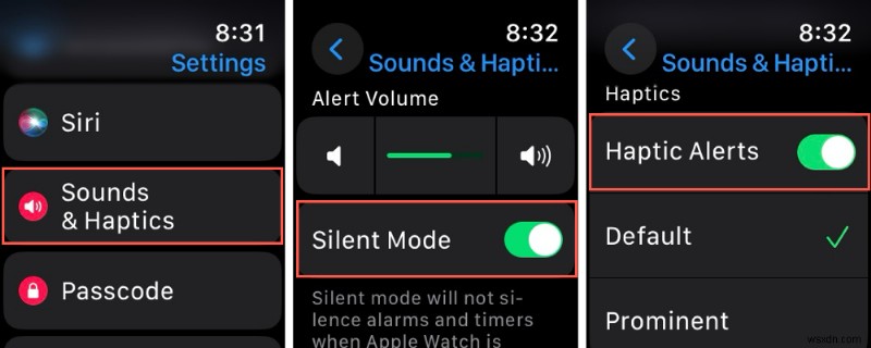 Apple Watchで振動のみのアラートを有効にする方法