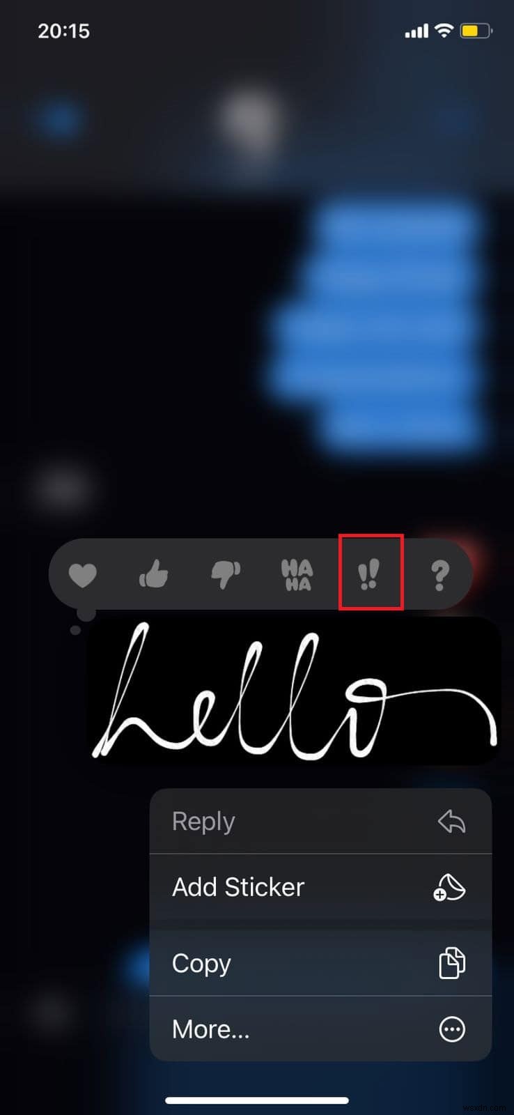 iPhoneの「強調」リアクションとは?iMessageのタップバックを効果的に使う方法を徹底解説