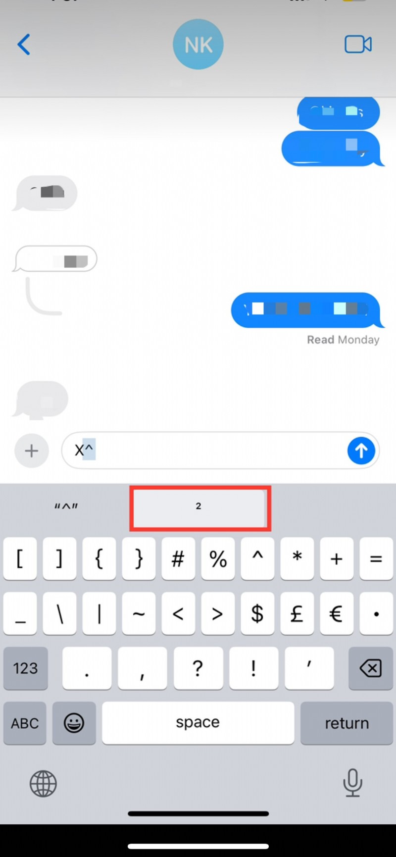 iPhoneで指数(上付き文字・小さな数字)を入力する方法【画面回転・文字置換で簡単入力】