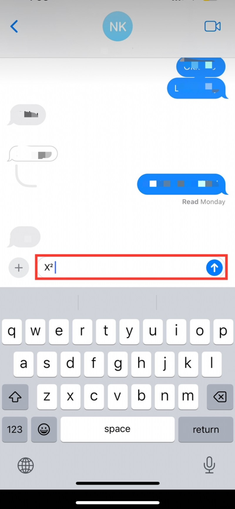 iPhoneで指数(上付き文字・小さな数字)を入力する方法【画面回転・文字置換で簡単入力】