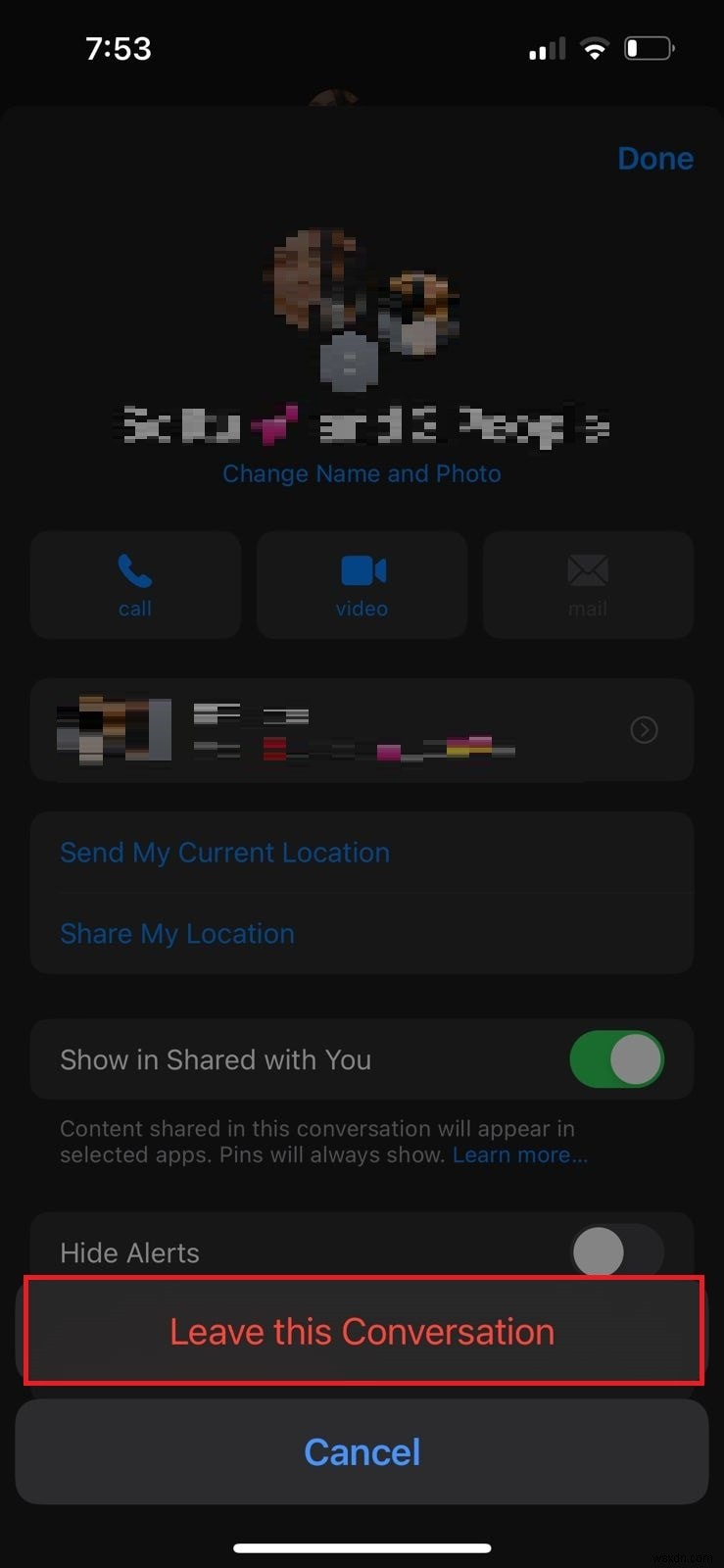 AndroidユーザーがいるiPhoneのグループチャットから退出する方法|ステップバイステップ完全ガイド