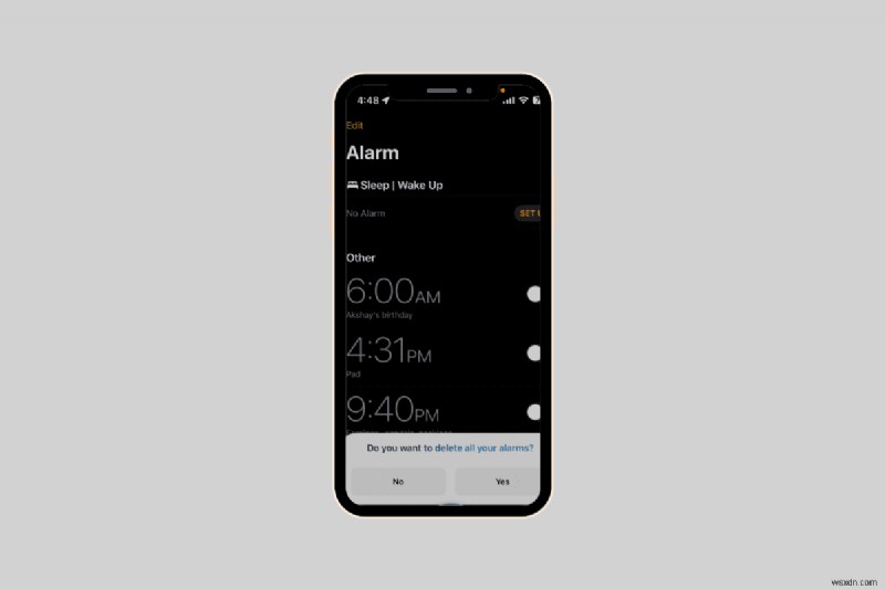 iPhoneのアラームを一括削除する方法!数回の操作ですべてのアラームをまとめて消す