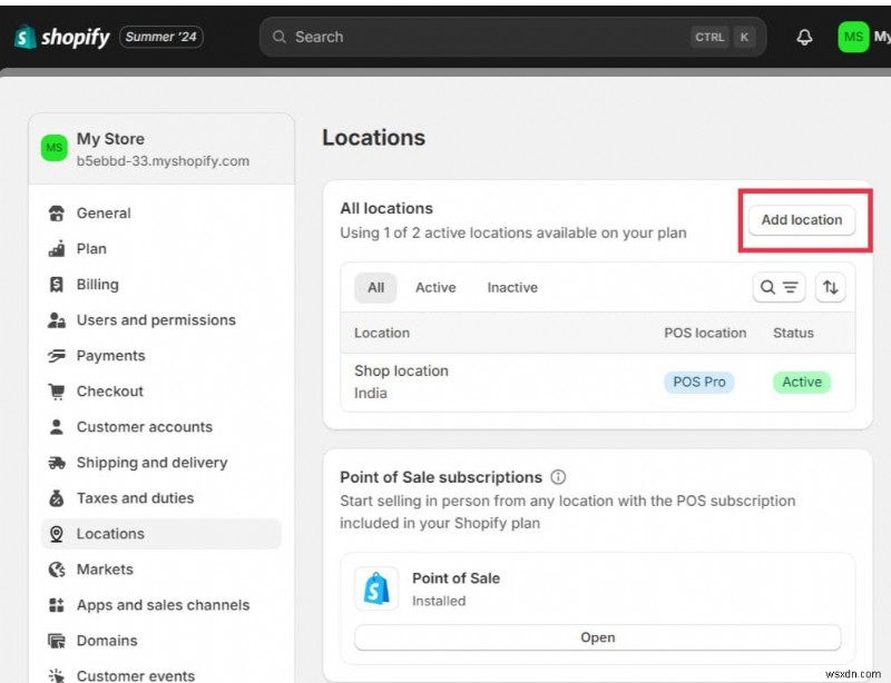 Shopifyストアに実店舗の所在地を追加する方法｜スマホ・PC両対応のステップバイステップガイド