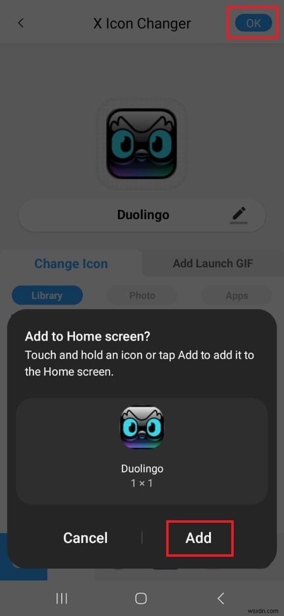 AndroidでDuolingo(デュオリンゴ)のアプリアイコンを変更する方法【ステップバイステップガイド】