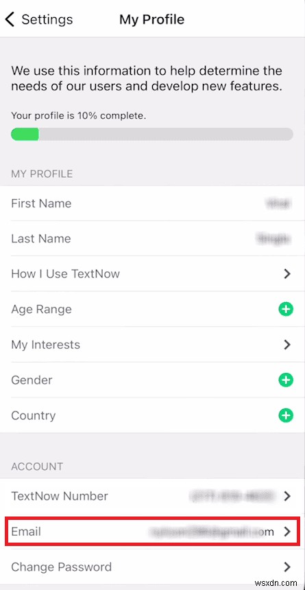 メールアドレスなしでTextNowアカウントを復元する方法
