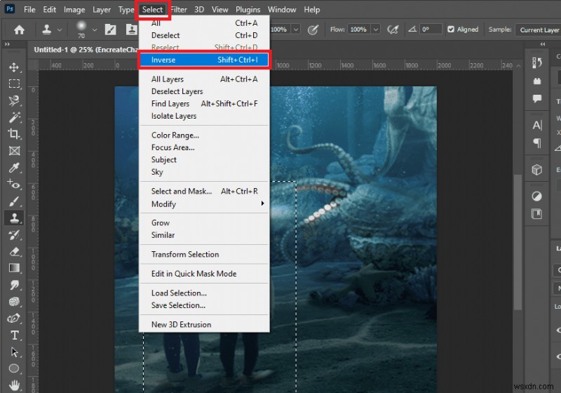 Photoshopで選択範囲を反転する3つの確実な方法|ショートカットあり・なし完全解説