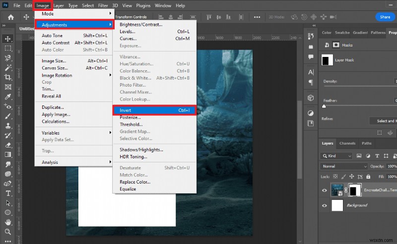 Photoshopで選択範囲を反転する3つの確実な方法|ショートカットあり・なし完全解説