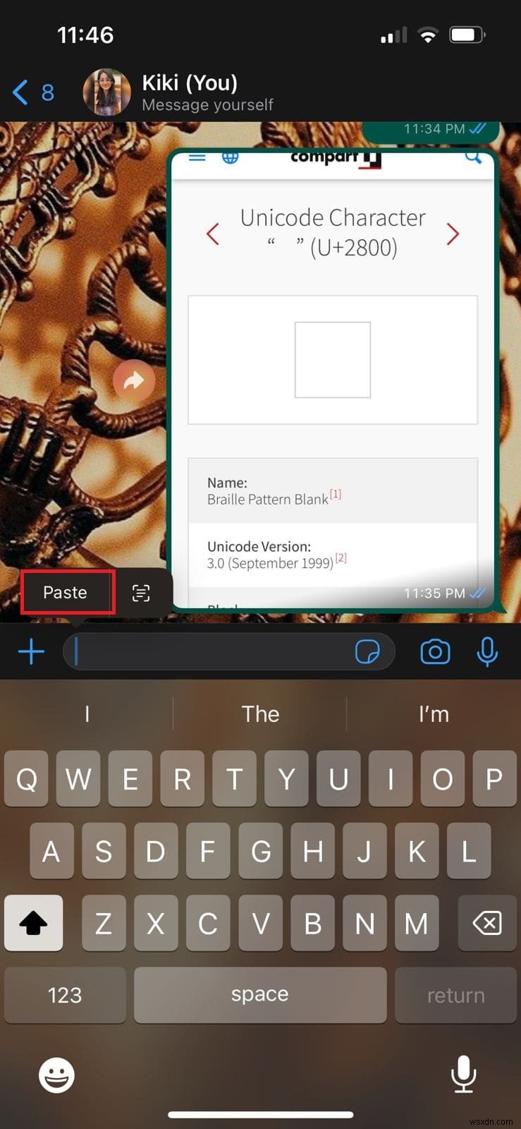 iPhoneのWhatsAppで空のメッセージ(空白メッセージ)を送信する方法|初心者向け手順ガイド