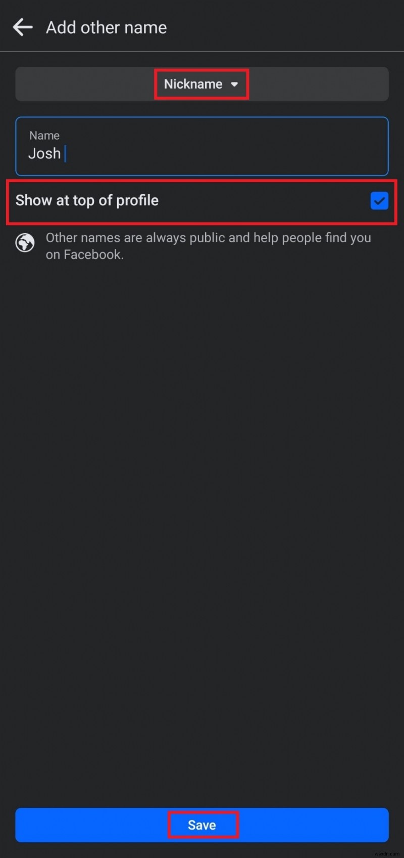 Facebookのプロフィールにニックネームを追加する方法!Android・PC別ステップガイド