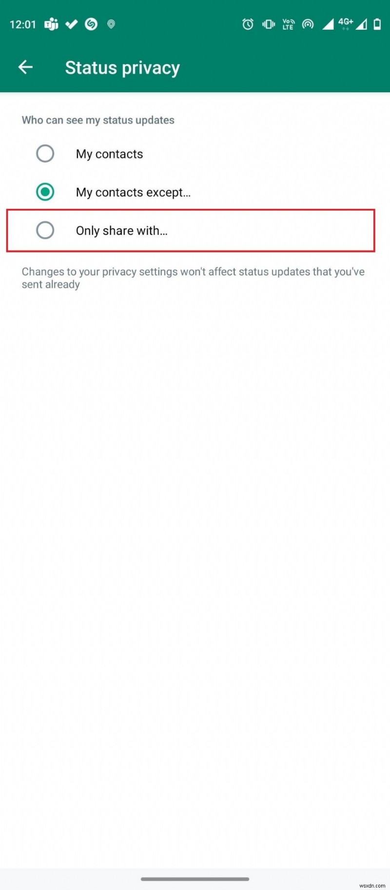 WhatsAppステータスのプライバシー設定をマスター!特定の人だけに表示・非表示にする方法(Android)