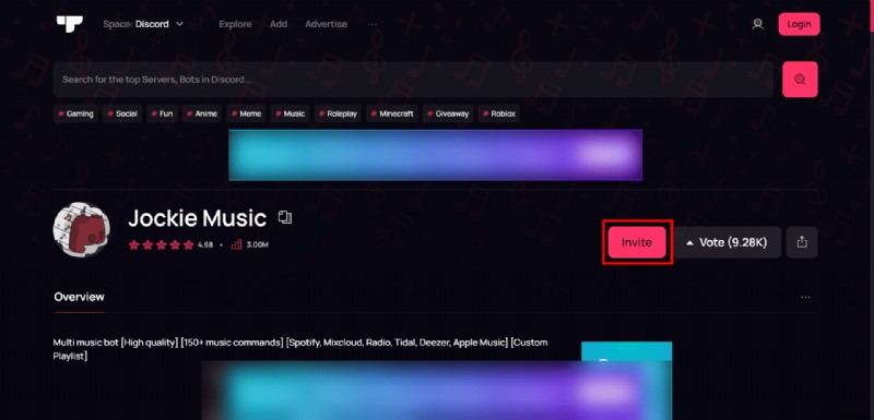 Jockie Music BotをDiscordサーバーに追加する方法【ステップバイステップ完全ガイド】