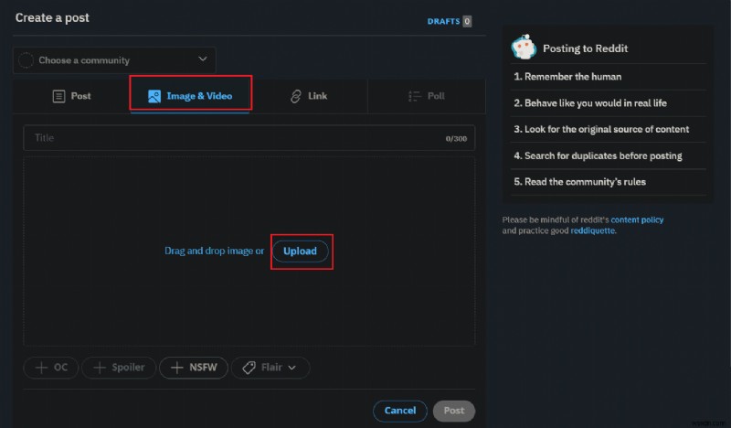 初心者向け完全ガイド:PCとAndroidからRedditに動画をアップロードする方法