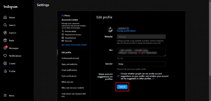 Instagramのおすすめアカウントに自分のプロフィールを表示させる方法
