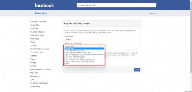 Facebookの誕生日変更制限(3回)に達した後のリセット方法【申請手順を解説】
