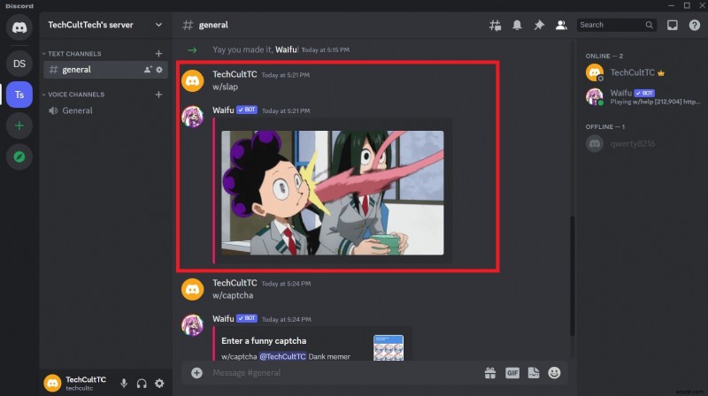DiscordにWaifu Botを追加する完全ガイド|アニメ好きのサーバーをもっと盛り上げよう