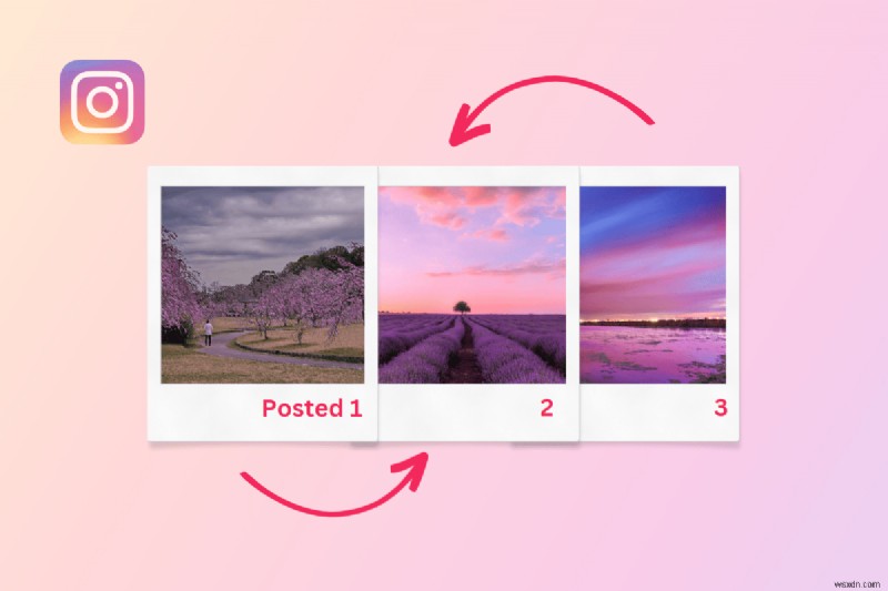 【保存版】Instagramで投稿後にカルーセル画像の順番を並べ替える方法