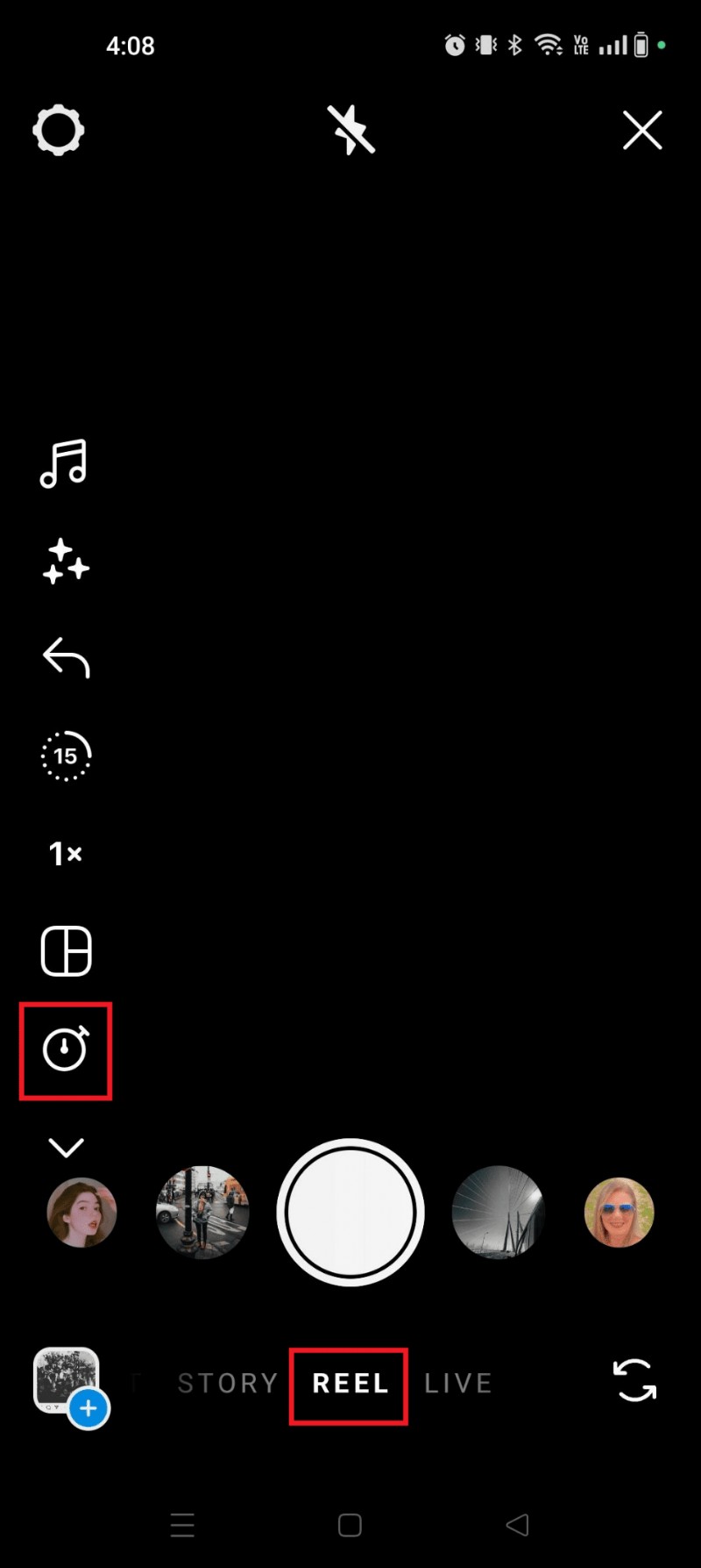 ステップバイステップガイド:AndroidでInstagramカメラのタイマーを設定する方法