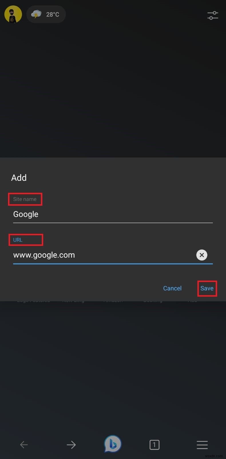 Android版Microsoft Edgeのホームページにサムネイルを追加する方法｜かんたんステップバイステップガイド