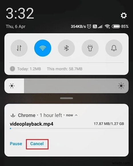 【Android】Chromeでファイルのダウンロードを停止・キャンセルする方法