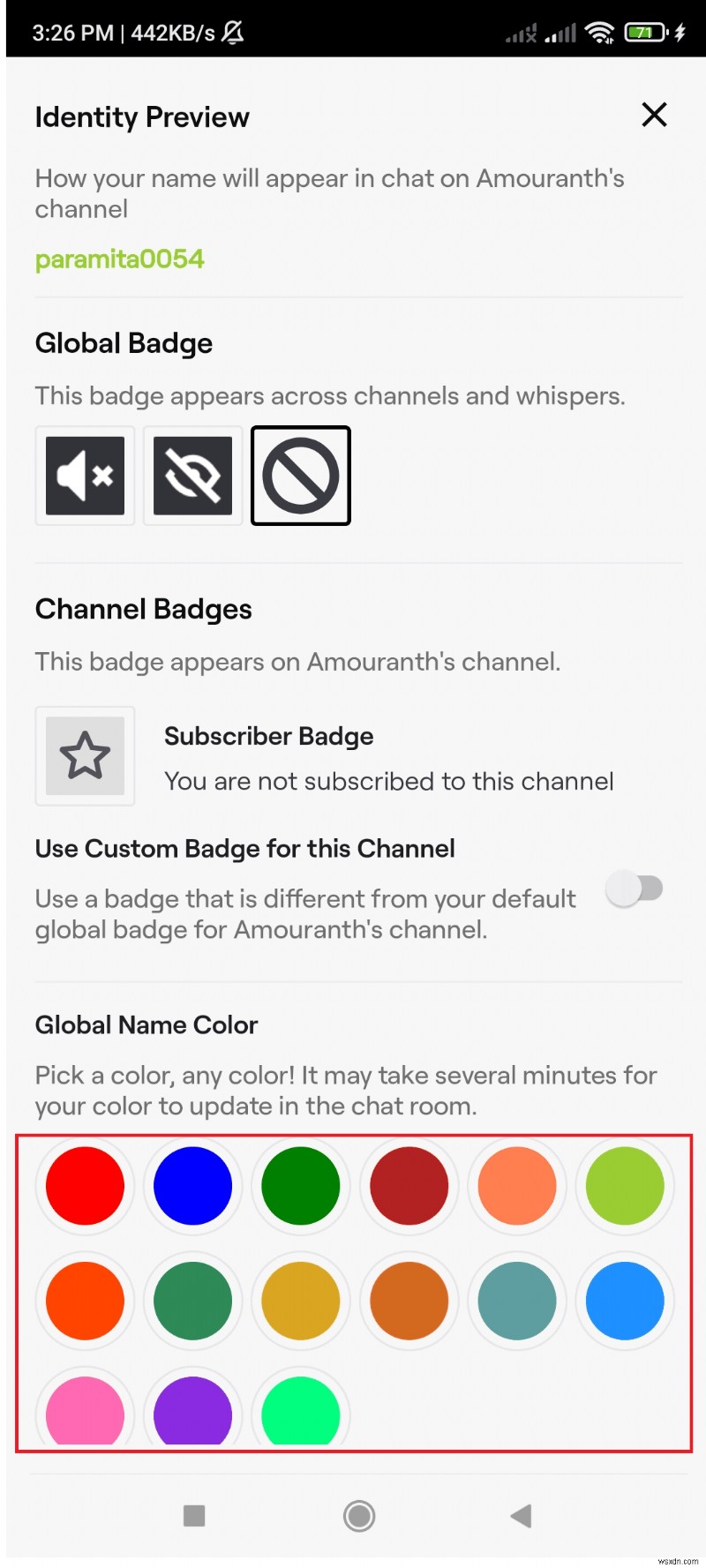 スマホでTwitchチャットの色を変更する方法|初心者向けステップ解説