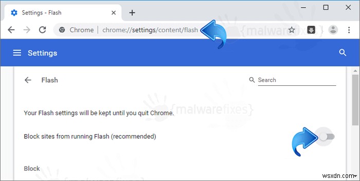 Google Chromeで「Flash Playerはサポートされなくなりました」という警告をオフにする方法