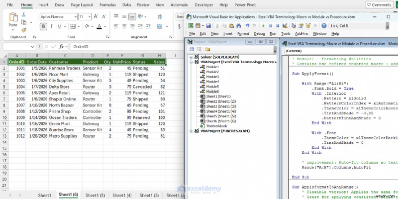 Excel VBA入門：マクロ・プロシージャ・モジュールの違いを徹底解説