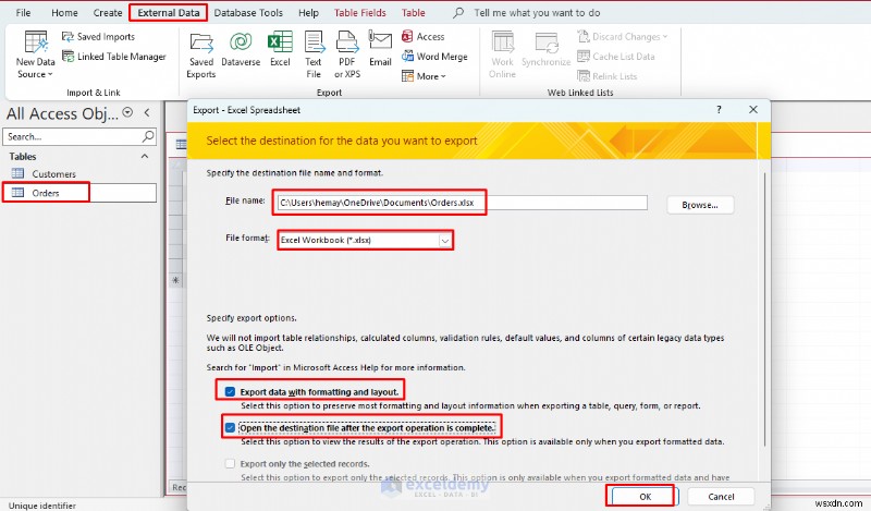 ステップバイステップ解説：Microsoft Access のデータを Excel にインポートする方法