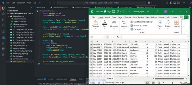 Excel×Pythonで実現する高度なデータワークフロー:知っておきたい5つの強力な活用術