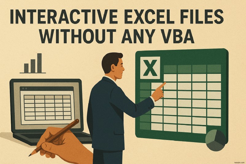 VBA不要で対話型Excelブックを作成する方法|ステップバイステップ完全ガイド
