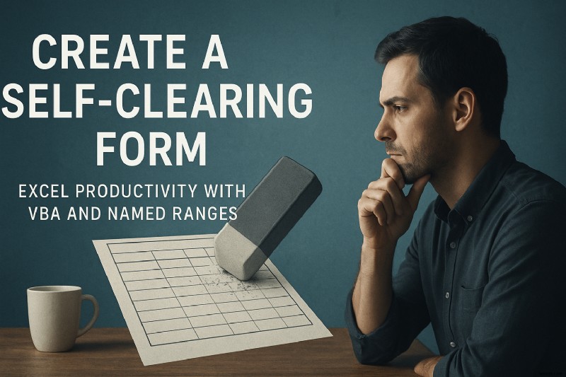 VBAと名前付き範囲を活用して、入力後に自動でクリアされるExcelフォームを作成する方法