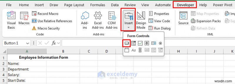 VBAと名前付き範囲を活用して、入力後に自動でクリアされるExcelフォームを作成する方法