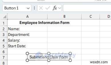 VBAと名前付き範囲を活用して、入力後に自動でクリアされるExcelフォームを作成する方法