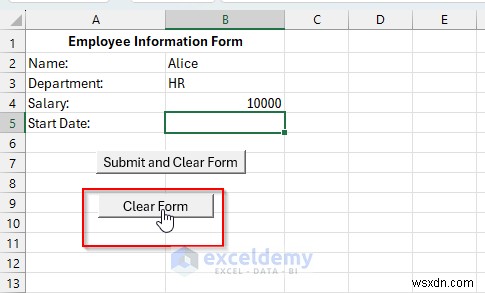 VBAと名前付き範囲を活用して、入力後に自動でクリアされるExcelフォームを作成する方法