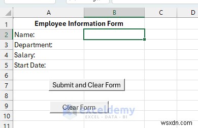 VBAと名前付き範囲を活用して、入力後に自動でクリアされるExcelフォームを作成する方法