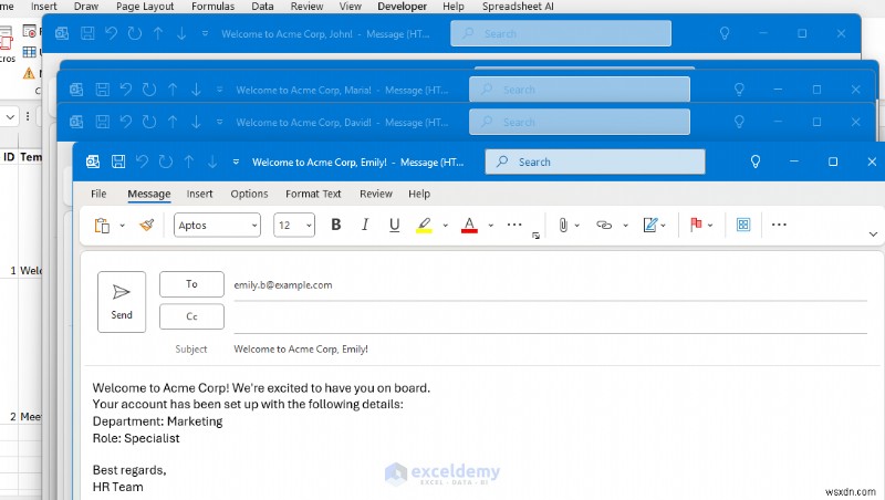 Excel VBAとテンプレートで作る!動的メール自動生成ツールの構築方法