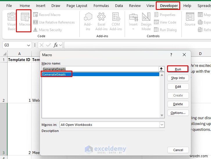 Excel VBAとテンプレートで作る!動的メール自動生成ツールの構築方法
