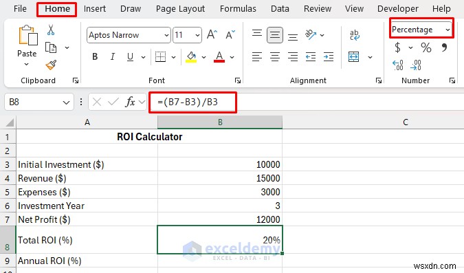 【初心者向け】ExcelでROI計算ツールを作る方法|ステップバイステップ完全ガイド
