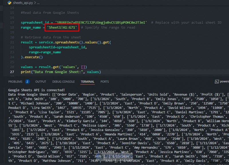 Google Sheets API連携でワークフローを自動化する方法【Python実装ガイド】
