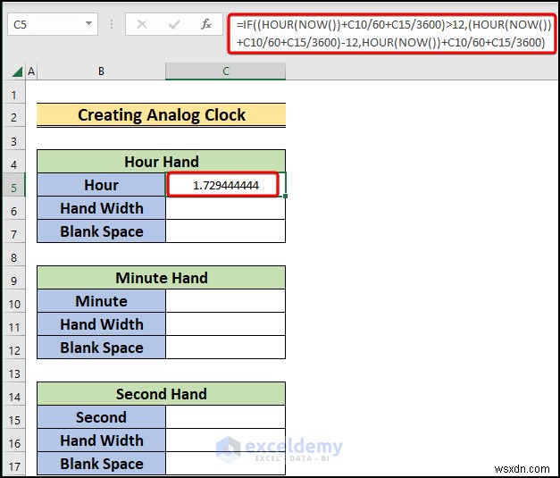 Excelでリアルタイムのアナログ時計を作る方法|初心者向けステップバイステップガイド