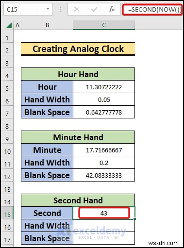 Excelでリアルタイムのアナログ時計を作る方法|初心者向けステップバイステップガイド