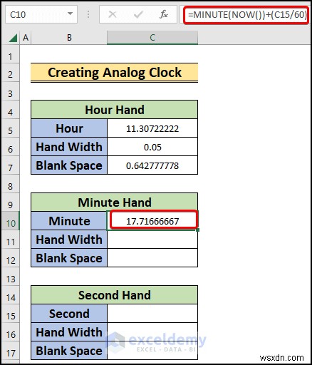 Excelでリアルタイムのアナログ時計を作る方法|初心者向けステップバイステップガイド