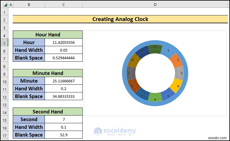 Excelでリアルタイムのアナログ時計を作る方法|初心者向けステップバイステップガイド