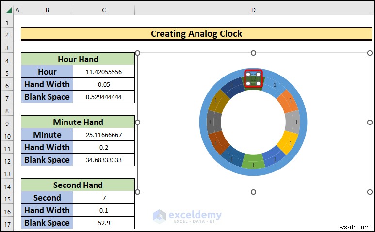 Excelでリアルタイムのアナログ時計を作る方法|初心者向けステップバイステップガイド