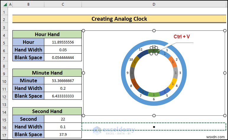 Excelでリアルタイムのアナログ時計を作る方法|初心者向けステップバイステップガイド